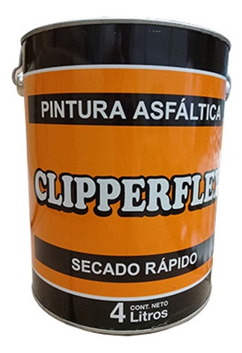 Pintura Asfaltica Clipperflex Base Solvente X 4 Litros Mm 1