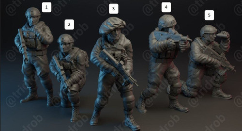 Soldado Israeli, Escala 1/16 (12cm), Color Blanco 1
