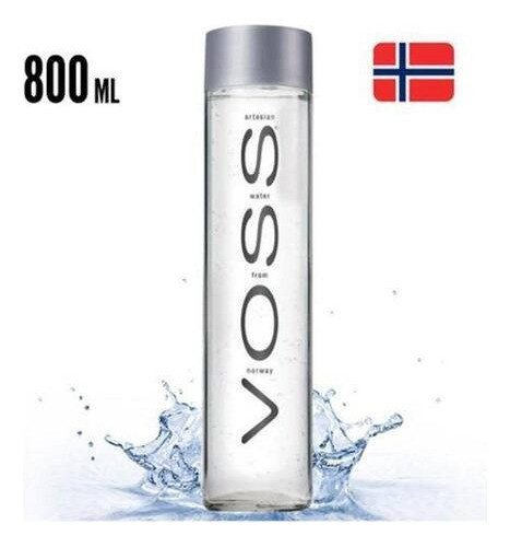 Agua Voss Vidro 800 Ml  Sem Gás Agua Pura Importada Noruega 1