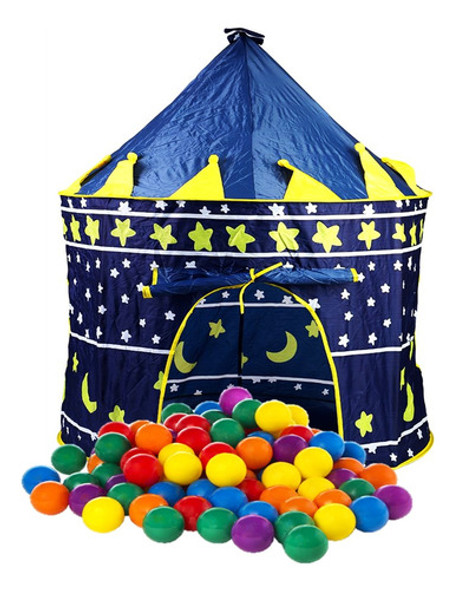 Castillo Pelotero + 50 Pelotas Casita Carpa Plegable Niño 0