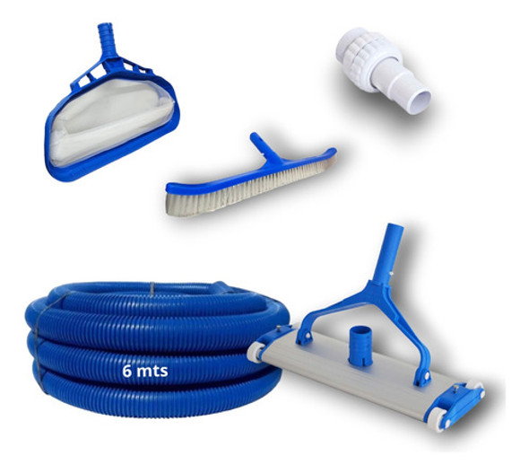 Kit Limpieza Profesional Piletas: Barrefondo + Manguera 6 Mt 0 Kit Limpieza Profesional Piletas: Barrefondo + Manguera 6 Mt 0