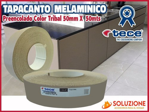 Filo Melaminico Preencolado Color Tribal 50mm X 50mts Tece 1