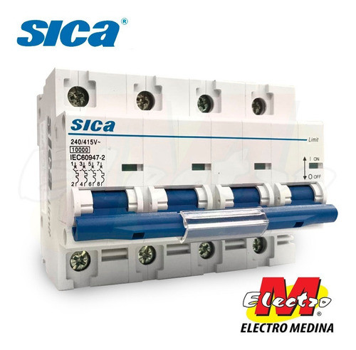 Llave Termica Tetrapolar 4 X 100a Sica Electro Medina 0