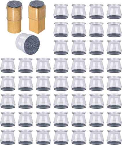 48 Regatones De Silicona Con Fieltro Para Patas De Muebles 0