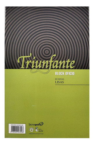 Block Triunfante Oficio Hojas Lisas 80 Hojas 0
