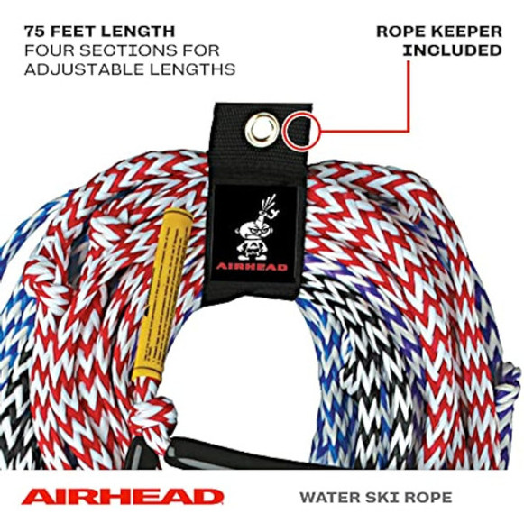 Airhead Cuerda De Esquí Acuático, 4 Secciones Para 1