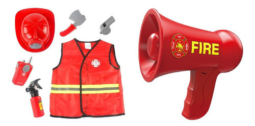 Fantasia De Bombeiro Cos De Festa De Role Educativo 0