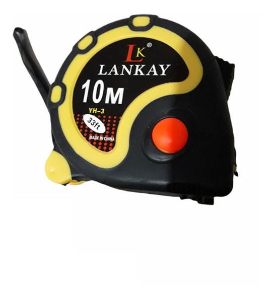 Cinta Metrica Lankay 10 Mts Fleje 25mm Freno Clip Engomada 0