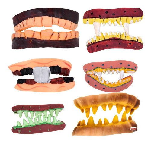 Dientes Monstruo Terror Disfraz Halloween - Ciudad Cotillón 0