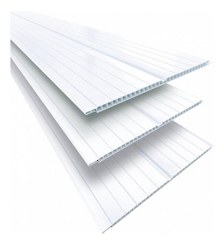 Pack 12 Uni. Cielorraso Pvc 4 Mts X 20 Cm Blanco 9,6 M2 0
