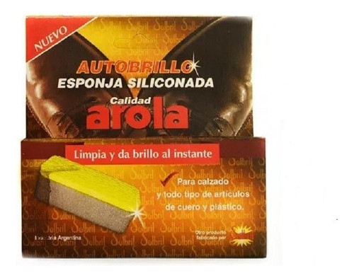 Esponja Siliconada Arola Autobrillo Incolora Para Calzado 0