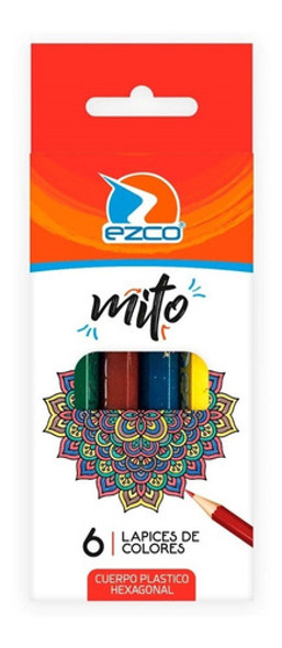 Lapices Ezco Mito Cortos X 6 Colores 0
