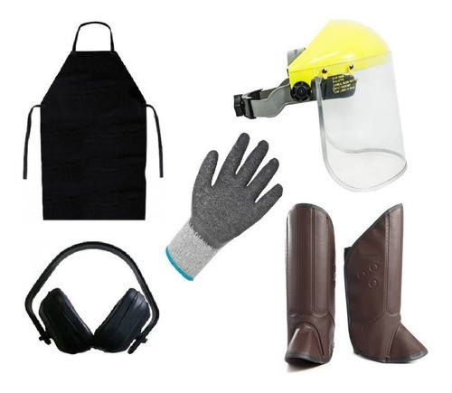 Kit Proteção Epi Roçadeira Jardineiro Operador Roçadeira 0