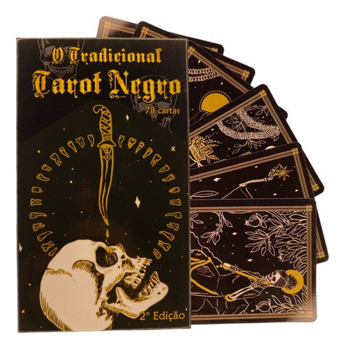 Jogo Cartas Baralho O Grande Tarô Negro 78 Cartas E Manual 0