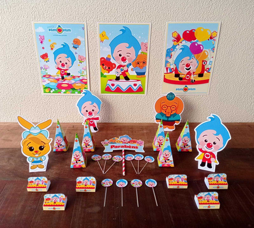 Kit Festa Decoração Palhaço Plim Plim Herói Do Coração 1