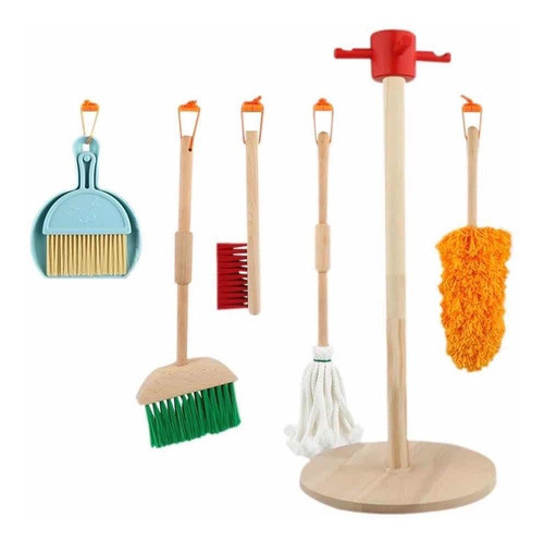 Juego Didáctico Set Limpieza Madera Niños- Cadaques Kids 0