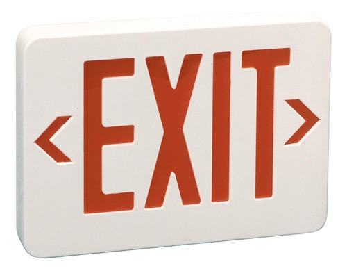 Preferred Industries E1021r Led Red Exit Sign Con Batería De 0