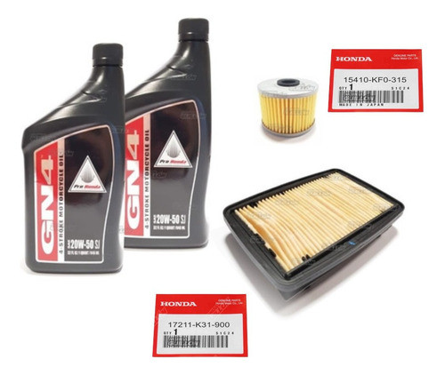 Kit Service Honda Twister Cb 250 Filtro Aire Aceite Gn4 M1 0