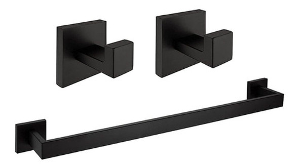 Set De 3 Accesorios Para Baño Negro Mate Nolimas -972ygl17 0