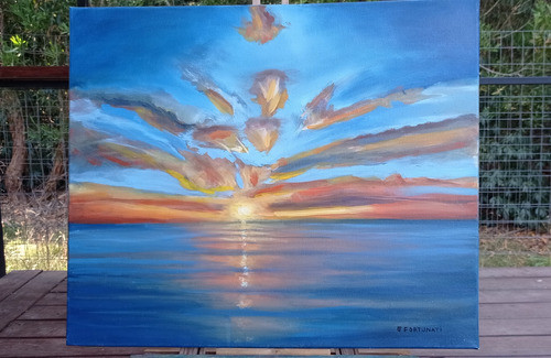 Pintura Al Óleo Sobre Lienzo.pintado A Mano Por Gfortunati 1