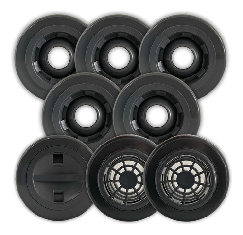 Kit Dispositivos Abs Piscina 5 Retorno + 1 Aspir. E 2 Nível 0