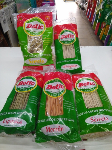 Fideos Betic Con Sémola Y Gluten Bajo Sodio Diabéticos 1