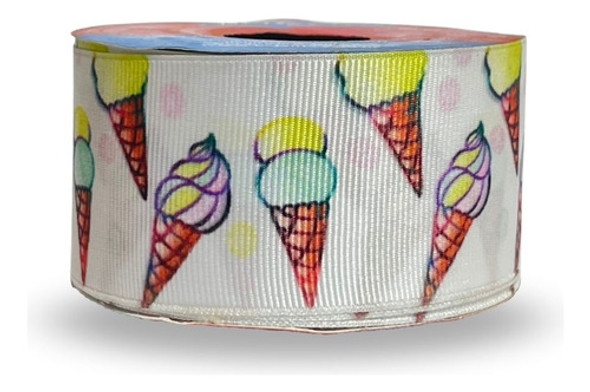 Fita De Gorgurão Estampada 38mm Bela Fita Nº9 - Casquinha 1