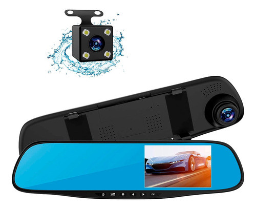 Espejo Retrovisor Dvr Y Camara De Reversa ¡ya Instalado! 0