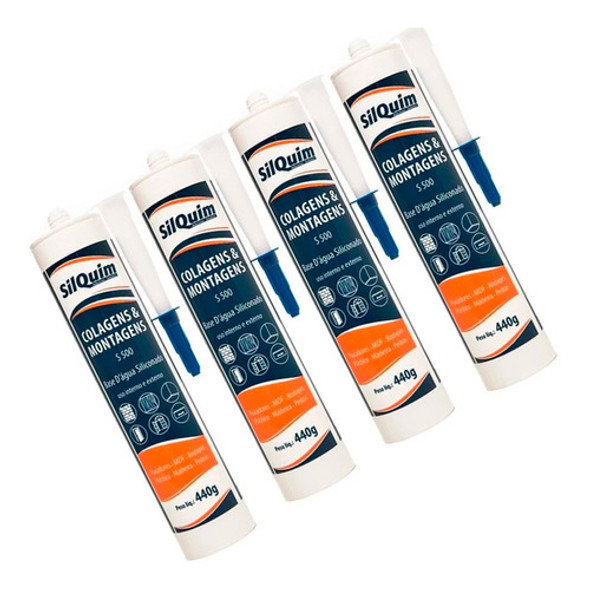 Kit 4 Selante Veda Trinca Parede E Infiltração 440g 0