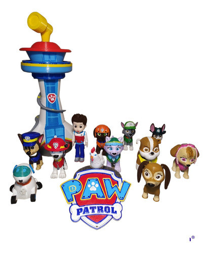 Paw Patrol  5 Personajes De La Serie. Plástico Impresora 3d. 0