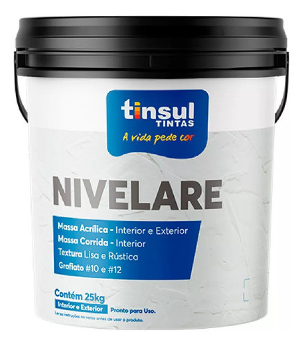 Textura Acrílica Nivelante Tinsul 25 Kg 0