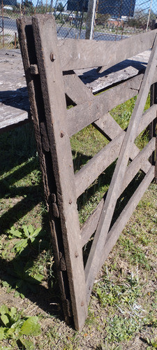 Antigua Tranquera De Madera Dura 1.55 X 1.24mts Sin Bisagras 1
