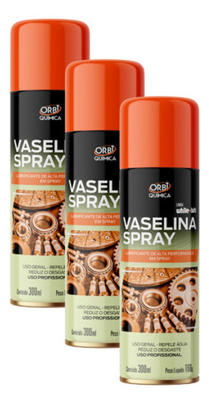 3 - Vaselina Liquida Spray Lubrificante Uso Geral Orbi 300ml 0