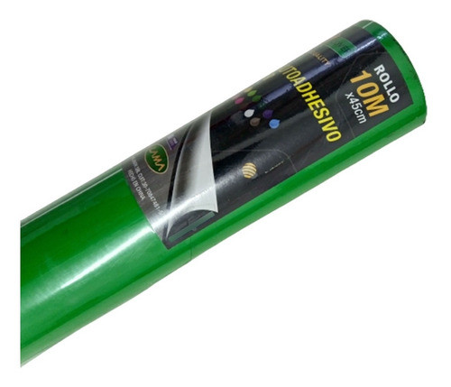 Papel Tipo Contact Liso Verde 45cm X10metros 0