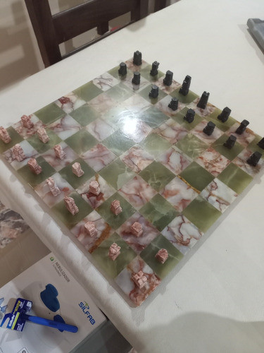 Ajedrez En Mármol Juego Completo 0