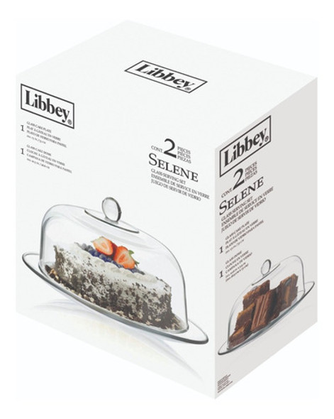 Plato Pastelero Con Domo- Libbey 33cm Selene - X Unidad 1