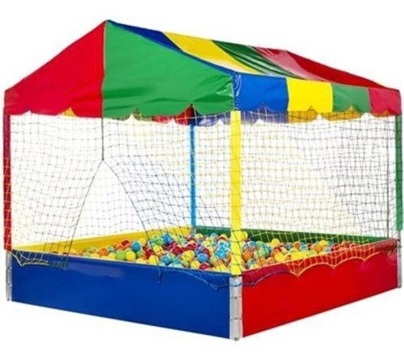 Teto Para Piscina 1.20x1.20 Mts Bagunzito Brilhante+brinde 1