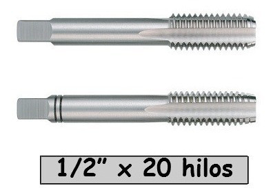 Juego De 2 Piezas De Macho 1/2 Pulgada X 20 Hilos Cod M12p20 0