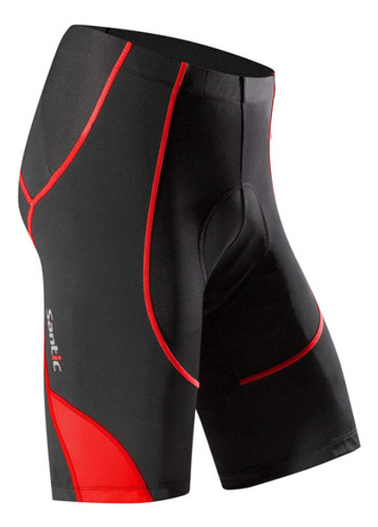 Santic - Pantalones Cortos De Ciclismo Para Hombre, Acolcha. 0
