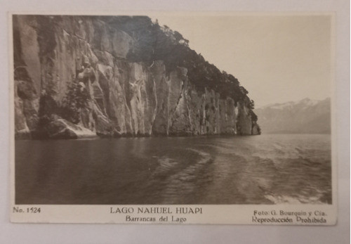 Antigua Postal Lago Nahuel Huapi- G. Bourquin Y Cia. 0