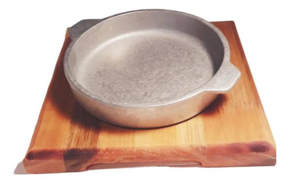 Provoletera/cazuela. Aluminio Con  Base Madera 0