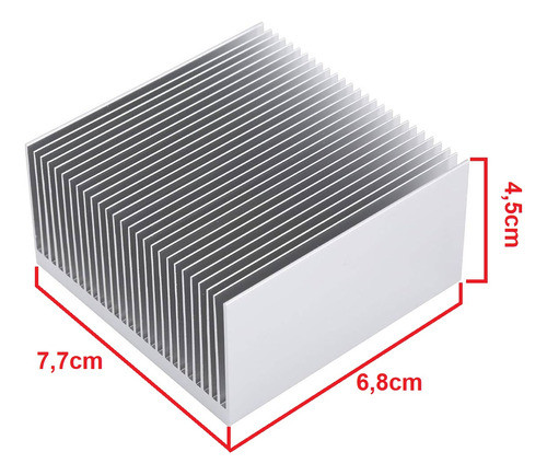 Disipador De Aluminio Cultivo Peltier Tira De Led Varios 1