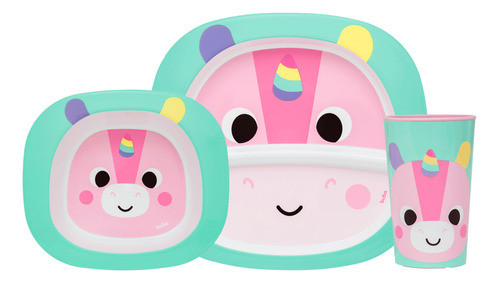 Kit Refeição Infantil Bubazoo Unicórnio - Buba 0