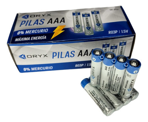 Pilas Triple A Pack X 60 Unidades Oryx 1.5v Aaa 0