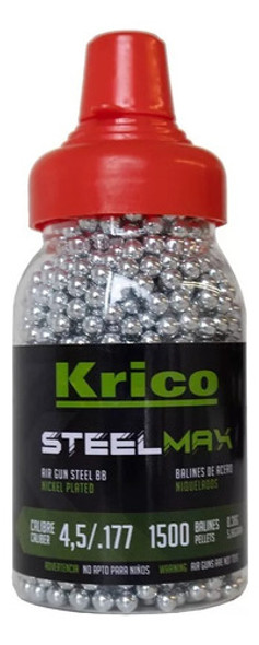 Balines De Acero Esfericos Niquelados Bbs 4.5 Mm X 1500u Co2 0