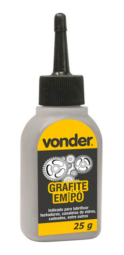 Grafite Em Pó Lubrificante De Fechadura Cadeado 25g Vonder 0