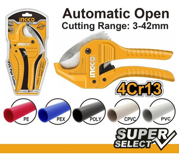 Pinza Corta Tubo 3-42mm Ingco Hpcs05428 *ub* 0 Pinza Corta Tubo 3-42mm Ingco Hpcs05428 *ub* 0