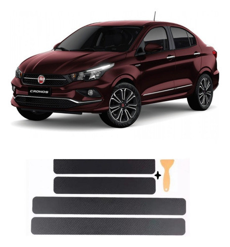 Accesorio Tuning Cubre Zócalos Carbono Fiat Cronos 2023 0