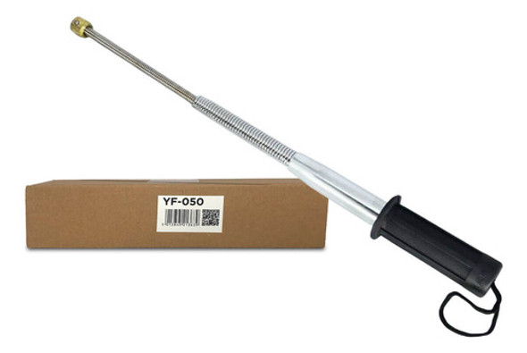 Bastao Retratil Defesa Pessoal Tonfa 47cm Aço Carbono 0