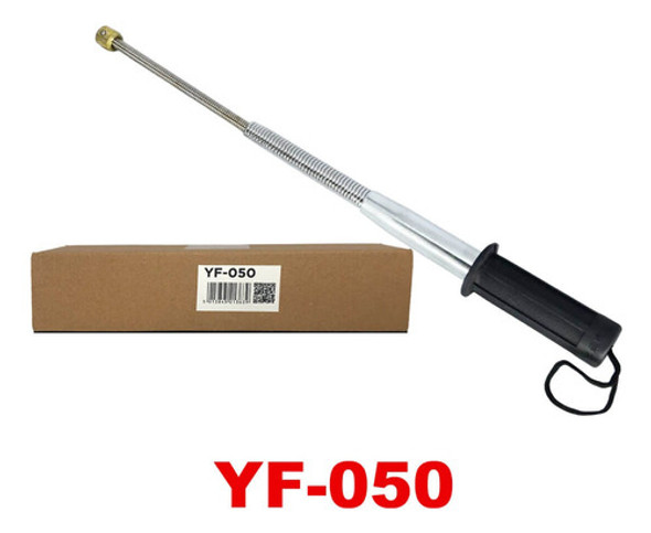 Bastao Retratil Defesa Pessoal Tonfa 47cm Aço Carbono 1